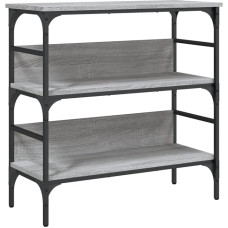 vidaXL Console Table, Side Table with Lots of Storage Space, Coffee Table, Sofa Table with Adjustable Legs, Living Room Table, Hallway Table, Grey Sonoma Wood Material