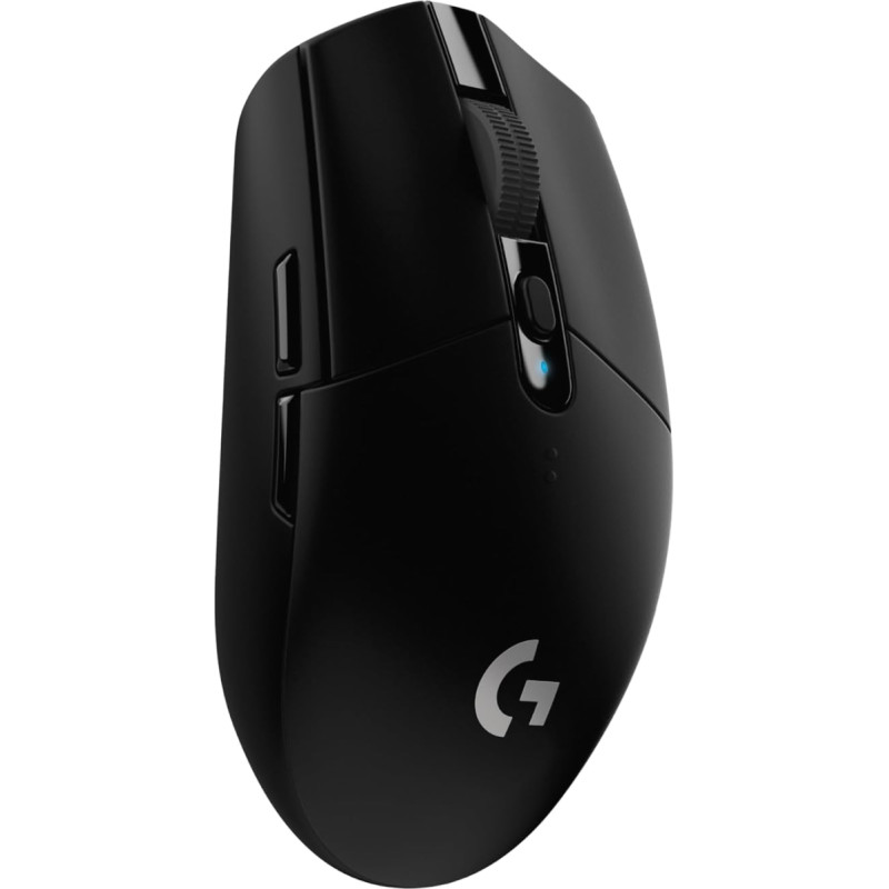 Logitech G305 LIGHT SPEED traadita mänguhiir, HERO 12000 DPI sensor, 6 programmeeritavat klahvi, 250 tundi aku kestvust, kohandatavad mänguprofiilid, kerge, PC / Mac, must - Saksa pakenduses