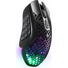 SteelSeries Aerox 9 Wireless - RGB Gaming Mouse with Openings in the Surface - Feather-Light, Water-Repellent Design - 18 Buttons - Bluetooth/2.4 GHz - Optical TrueMove Air Sensor with 18,000 DPI