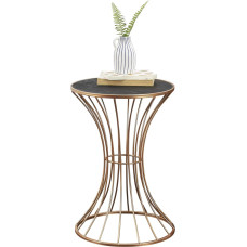 [en.casa] Metal Side Table in Hourglass Shape in Various Frame Colours Coffee Table Sofa Table Living Room Table Metal Table