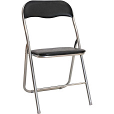 Mueblear 19667 Bata Chair Metal Black 44 x 47 x 77 cm