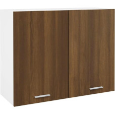 vidaXL Wall-Mounted Cabinet Brown Oak Effect 80 x 31 x 60 cm Wood Material