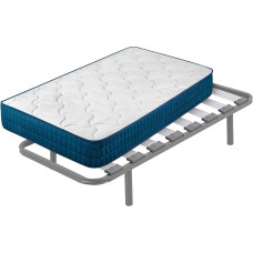 Cama express Royal Memory Memory + Hermes Slatted Frame with 4 Legs of 32 cm | Dimensions: 90 x 180 cm