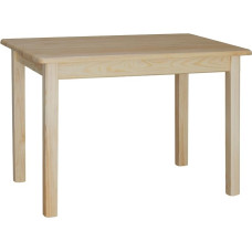 k koma Solid Pine Lacquered Table - Durable Protective Layer 120cm x 70cm