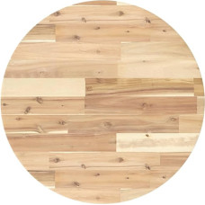 vidaXL Table Top, Round Wooden Top, Solid Wood Top for Dining Table, Bar Table, Side Table, Replacement Table Top, Diameter 60 x 2 cm, Solid Acacia Wood