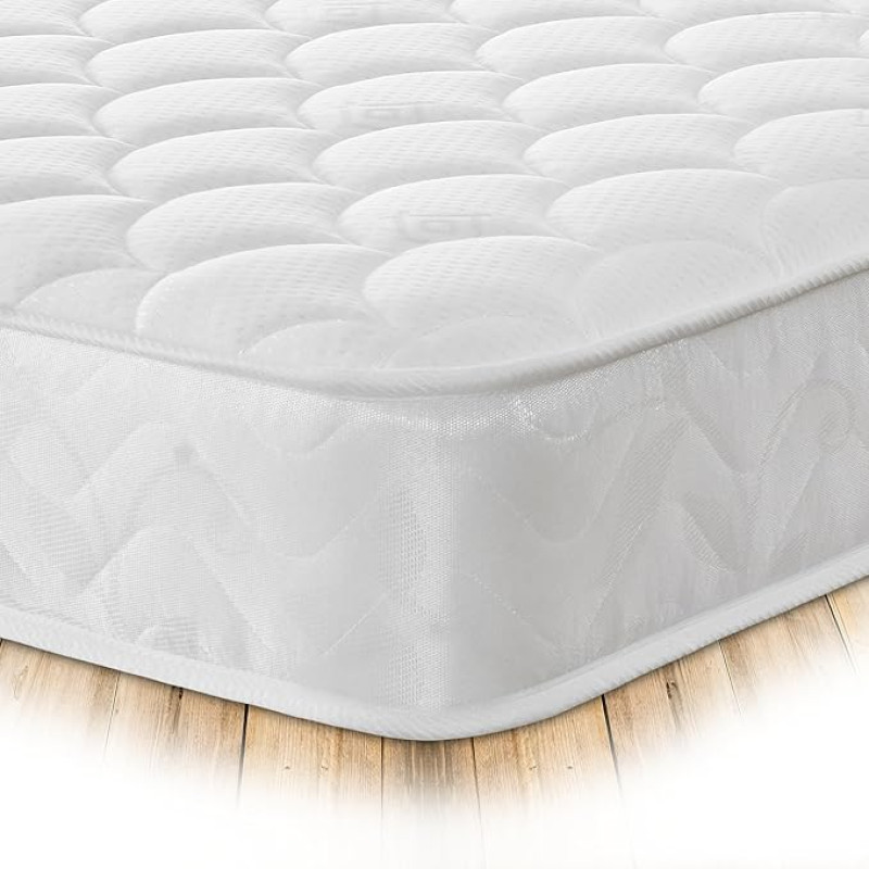 Starlight Beds Small Single Mattress with Feathers Soft 18cm Deep White (75 x 190cm)