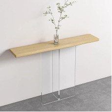 Snowflyk Sofa Back Shelf, Table, Console, Sofa Table, Narrow Entrance Table, Solid Wood Desk, Modern Decorative Style (A 3, 120 x 30 x 80 cm)