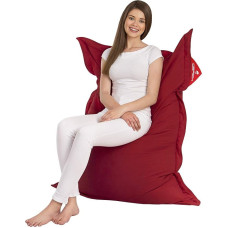 QSack Indy Children's Bean Bag Including Bean Bag Lining and German Quality Filling EPS HBCD Free Indoor Bean Bag 100 x 140 cm (Red)
