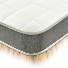 Starlight Beds Essentials Hybrid Memory Foam Spring Mattress, Large, 90 x 190 x 19 cm, Elegant Grey Design, Soft Strength, 19 cm Deep Single Mattress (90 x 190 x 19 cm)