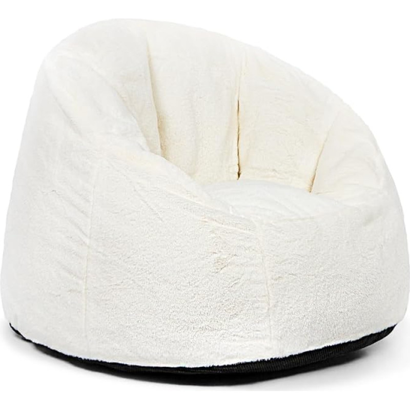 N&V Adult Size Medium Bean Bag Chair with Foam Filling and Removable and Machine Washable Cover - 37