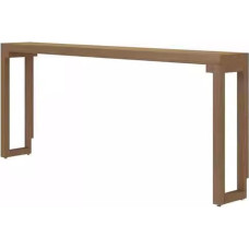 HGTYT Console Table for Hallway, Narrow Console Table, Console with Shelf, Narrow Accent Entryway, Non-Slip Feet, Sleek Hallway or Sofa Table Made of Metal and Wood