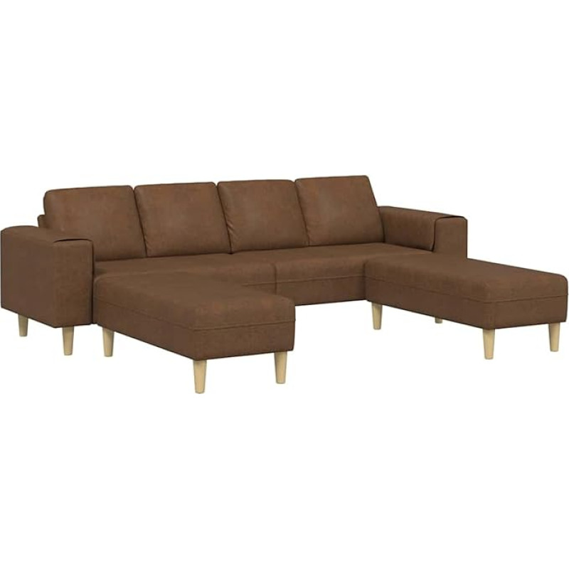 Vopese Sofa Set 3 pcs Braun Faux Wildleder Sofa Model3335139