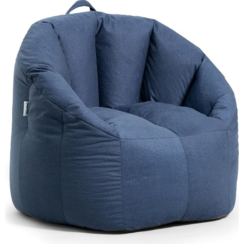 Big Joe Milano Lenox Denim Cobalt Bean Bag
