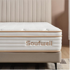 Single Mattress Memory Foam Hybrid Mattress 90 x 190 x 25 cm Medium Firm Single with Pocket Springs, Motion Isolation, 90 x 190 x 25 cm