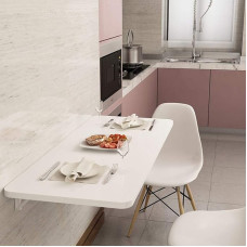 Foldable Wall Table, Space Saving Wall Cabinet for Home, Office, Bedroom, Bathroom or Balcony, Versatile Folding Wall Table for Small Spaces