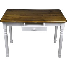 Magnetic Mobel Dining Table with Drawer, Kitchen Table, Solid Pine Dining Table (60 x 120 cm, Oak)