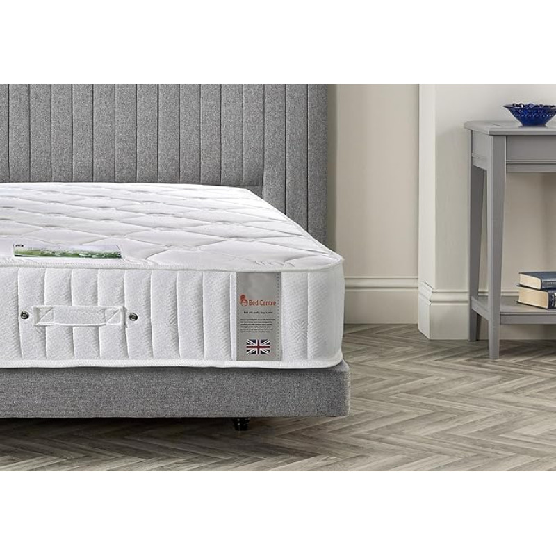 Bed Centre 4000 Pacific Pocket Sprung with Memory Foam 30 cm Deep Quilted Mattress