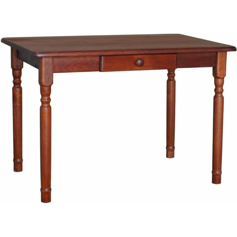 k koma Calvados Wooden Kitchen Table Dining Table Drawer Table Solid Pine Restaurant Tables (70 x 80)