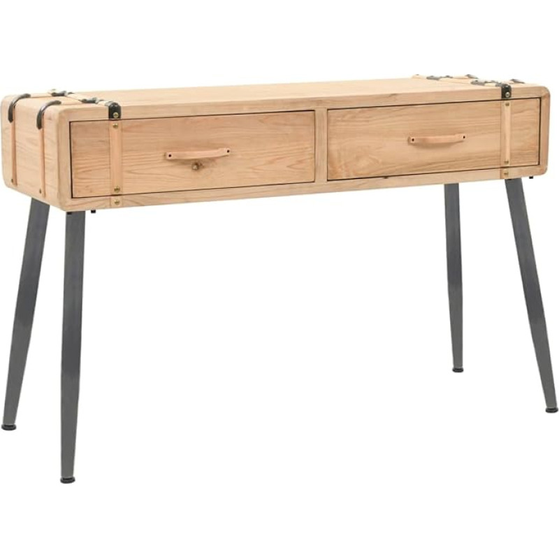 ShGaxin Console Table, Chest of Drawers, Side Table, Living Room Table, Side Shelf, Media Console, Side Table, Solid Fir Wood, 115 x 40.5 x 76 cm