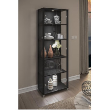 möbelando Berlin VIII Display Cabinet Black