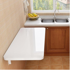 Klapptisch zur Wandmontage, platzsparender Küchentisch, starke Belastung, ideal für kleine Räume im Wohnzimmer, Schlafzimmer & Küche, vielseitige und stilvolle Lösung