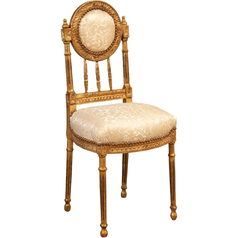 Biscottini Baroque Chair 97 x 41 x 35.5 cm | Dining Room Chair Handmade | Armchair & Chairs Baroque | Baroque Furniture for Bedroom and Living Room