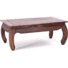 Design Opium Table East 100 x 60 x 41 cm (W x D x H), Mahogany Recycled Wood, Side Table, Coffee Table Made of Solid Wood, Colour: 02 Light Brown