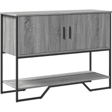 Tidyard Konsolentisch Beistelltisch Sofatisch, Flur, Eingang, Wohnzimmer, Schlafzimmer und Büro, Grau Sonoma 100x35x74,5 cm Holzwerkstoff1