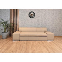 Quattro Meble London FS Sofa 238 cm with Bed Function Sleep Function Leather Sofa Real Leather Couch Choice of Colours