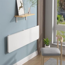 Klapptisch zur Wandmontage, vielseitiger platzsparender Schreibtisch für Küche, Esszimmer, Schlafzimmer, Arbeitszimmer und Waschküche, 120 x 40 cm, ideal für kleine Räume und modernes Wohnen.