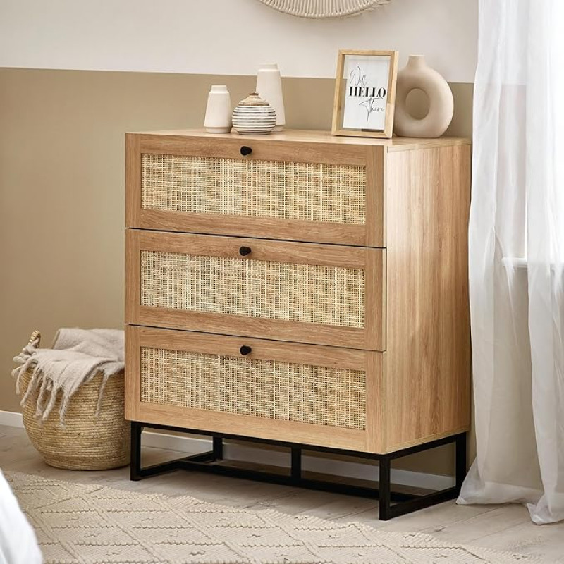 Julian Bowen Padstow Oak 3 Drawer Chest
