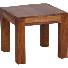 FINEBUY Sheesham Coffee Table 45 x 45 CM Solid Wood Side Table