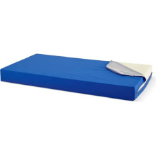 DXIII DELUXE13 Geriatric Hospital Mattress, Joint, Waterproof Cover for Plumbing, Flame Retardant, Viscoelastic, HR 90 x 190 x 15 cm, Foam, Blue, 90 x 190 cm