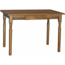 k koma Wooden Dining Table Kitchen Table Drawer Table Solid Pine Restaurant Tables New Oak (80 x 120)