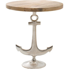 Riess Ambiente Seven Seas Maritime Design Side Table 50 cm with Mango Wood Top Table Living Room Table Solid Wood