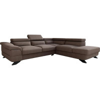 Mirjan24 Lagos Upholstered Corner, Corner Sofa with Bed Box and Sleep Function, Adjustable Headrests, Sofa Bed L-Shape Couch Set, Living Landscape (Corner Sofa Right - 2R-OT, Inari 24)