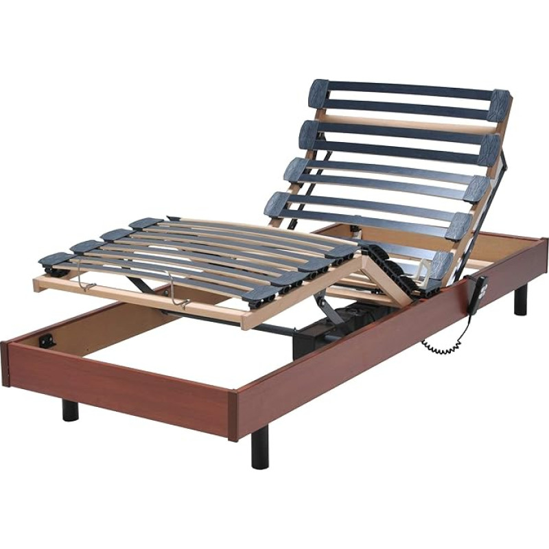 Weber's Industries 1211MEZ Flexpur Slats 80 x 200 x 33 cm with Elevating Head/Foot MDF