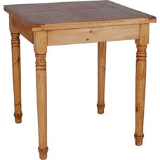 MiaMöbel Mexico Furniture Dining Table 70 x 70 cm Country House Style Solid Pine Honey