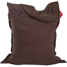 QSack Indy Bean Bag with Lining and Tested for Harmful Substances EPS Toxproof Micro Beads, 140 x 180 cm Indoor Bean Bag XXL, Dark Brown