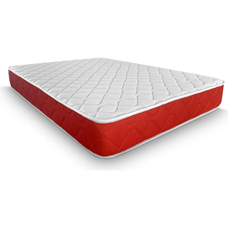 DUÉRMETE ONLINE Memory Foam Mattress Reversible Firm and Comfortable Height 23 cm Winter Summer White 105 x 190 cm