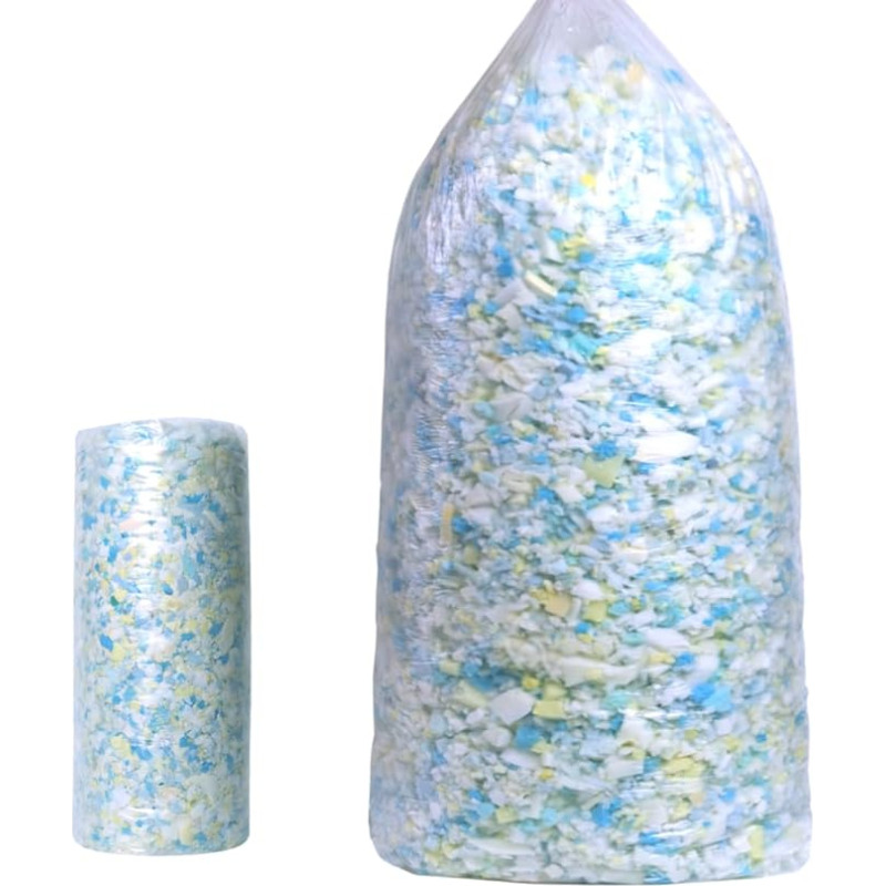 BOXIN 5lb Shredded Memory Foam Filling for Bean Bag Filler, Soft and Practical Cushion Filling Foam for Couch Cushion, Dog Bed, Chair, Arts and Crafts, Extra Gel Particles