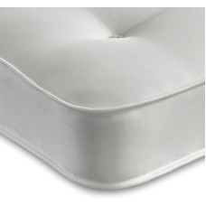 eXtreme comfort ltd White Damask Essentials Open Coil Spring Mattress, Cotton, White, Shorty Small Single 75 cm x 175 cm