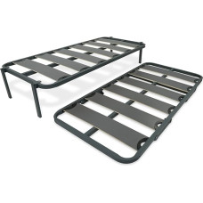 Somnia Descanso - Reinforced Kangaroo Silent Nest Bed with 2 Width Slatted Bases 90 x 190 cm