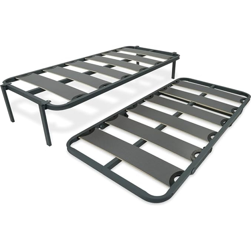 Somnia Descanso - Reinforced Kangaroo Silent Nest Bed with 2 Width Slatted Bases 90 x 190 cm