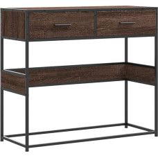 vidaXL Console Table Brown Oak Look 90 x 35 x 80 cm Wood Composite Table, Side Table, Corridor Table, Hallway Table, Sofa Table, Entrance Table