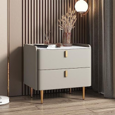 Konsolentische aus Glas für den Flur, schmal, hinter dem Sofa, Tischregal, Eingangsbereich, Marmor, moderner Nachttisch aus Holz mit 2 Schubladen für Schlafzimmer/Wohnzimmer/Gästezimmer/Büro