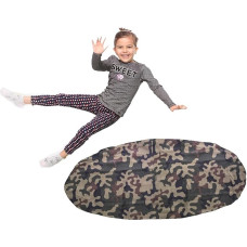 ZainBag.de Outdoor Seat Cushion for Children, XL, 110 cm Diameter, Armchair, XXL Fluffy XXL Cushion, Giant Bean Bag, 145 cm Diameter (Camouflge, 110 cm Diameter)