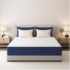 PurrJoys 3ft Single Gel Memory Foam 7-Zone Orthopedic Single Mattress Pocket Spring Hybrid Medium Firm Motion Insulation 90 x 190 x 25 cm