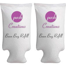 Posh Creations Bean Bag Refill Foam Filling 100L Cool White