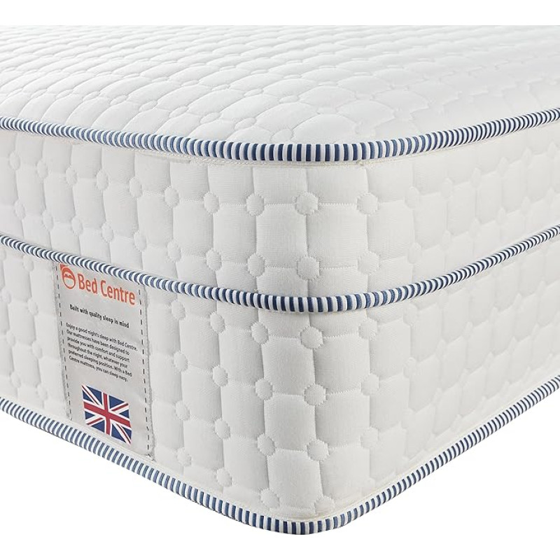 Bed Centre Hybrid Gel Memory Foam Mattress 28cm Small Single Mattress High Loft Pocket Spring for Extra Support Pressure Relieving Medium Firm Mattress Made in